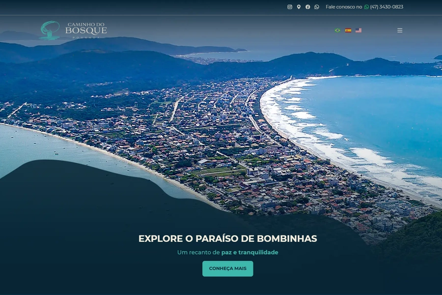 Gráfico de acessos do site da Pousada Caminho do Bosque desde 2024