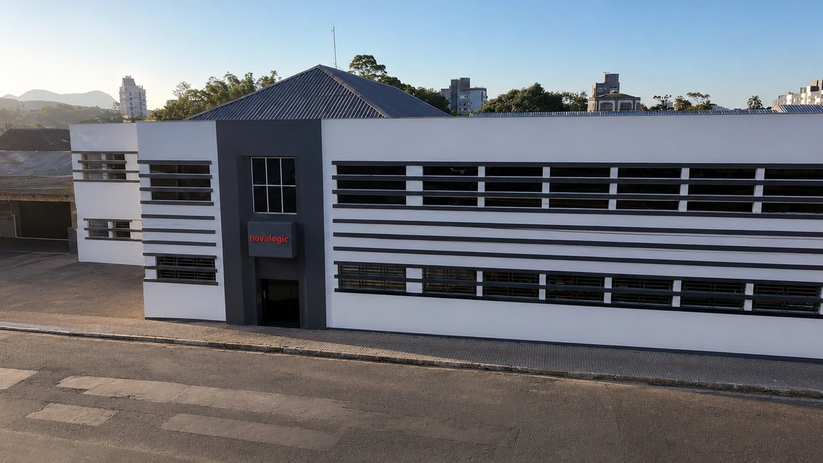 Fachada da sede da Novalogic